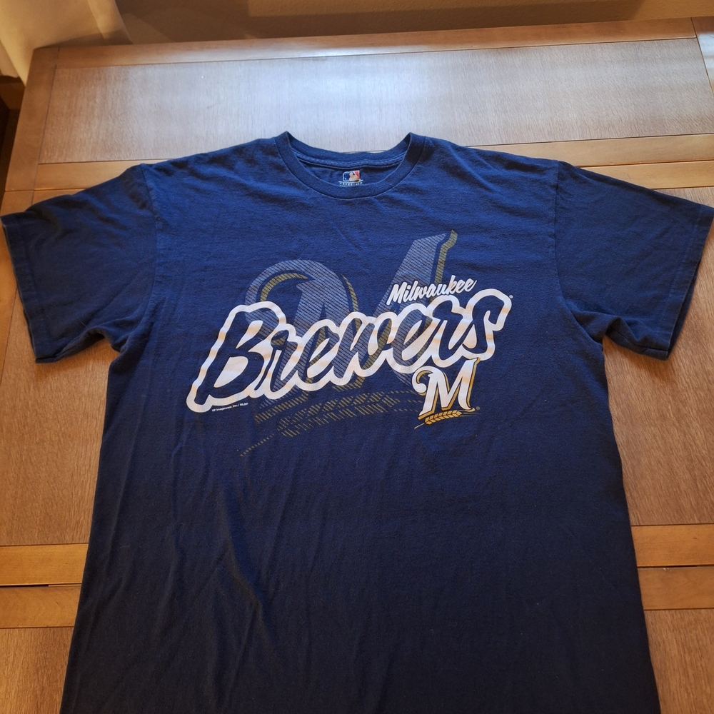 MLB Milwaukee Brewers Navy Blue Tee